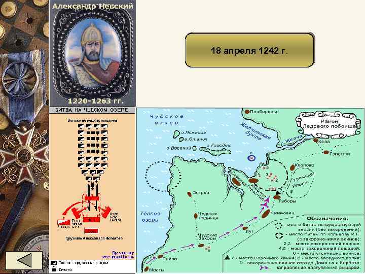 Александр Невский 18 апреля 1242 г. 1220 -1263 гг. 