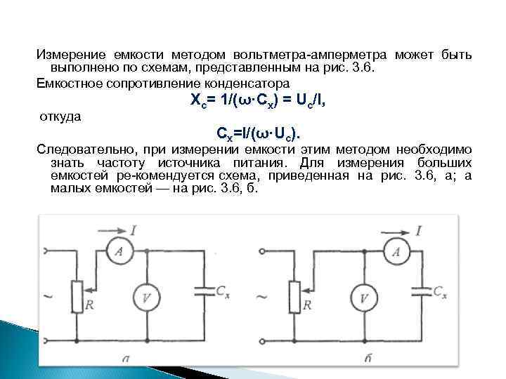 Измерение емкости