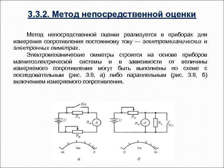 Структурная схема электронного омметра