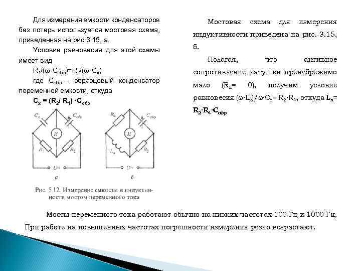 Условием равновесия мостовой схемы является