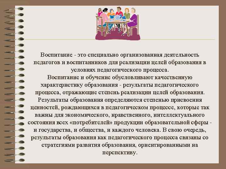 Воспитание как специально организованная деятельность по достижению целей образования презентация