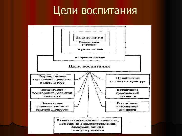 Цели воспитания 