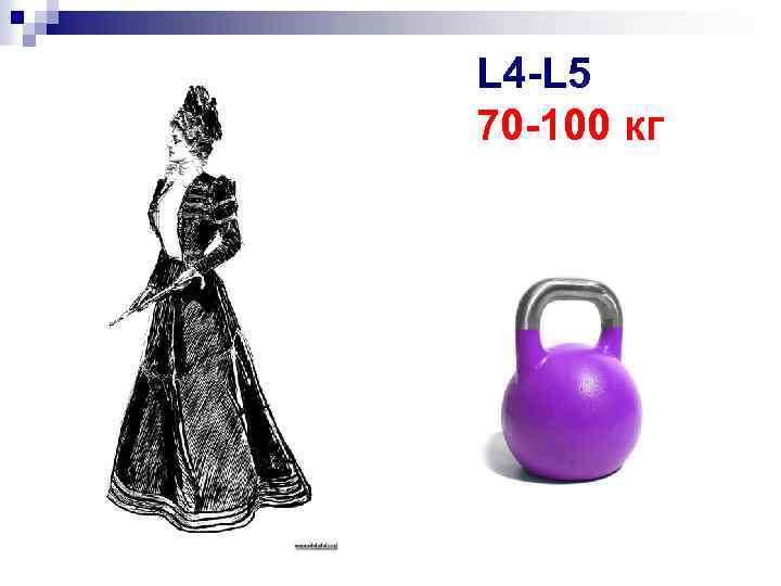 L 4 -L 5 70 -100 кг 