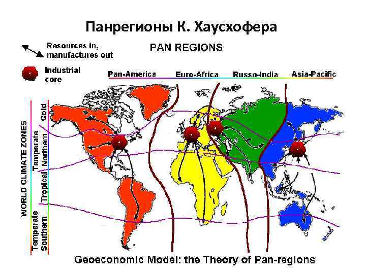 Панрегионы К. Хаусхофера 