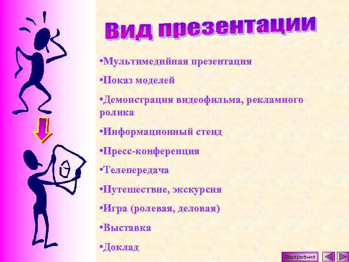  • Мультимедийная презентация • Показ моделей • Демонстрация видеофильма, рекламного ролика • Информационный