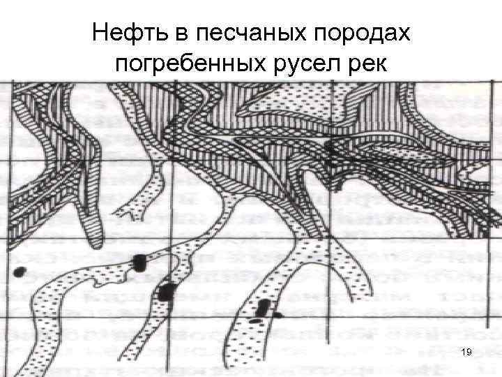 Нефть в песчаных породах погребенных русел рек 19 