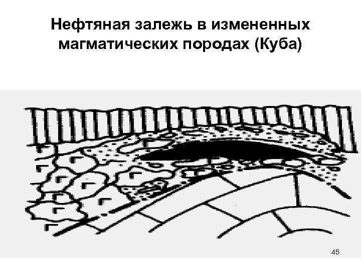 Нефтяная залежь в измененных магматических породах (Куба) 45 