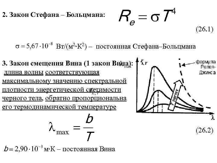 Закон смещения вина формула