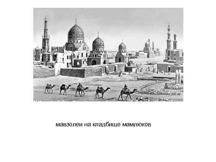 мавзолеи на кладбище мамлюков 