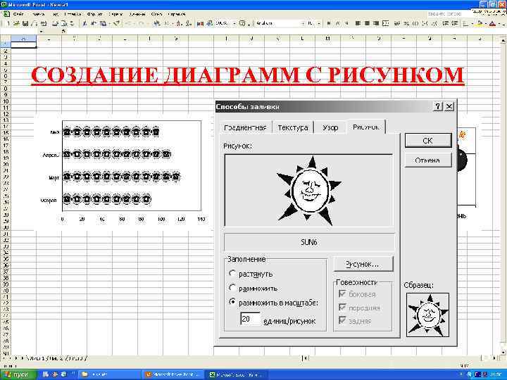 СОЗДАНИЕ ДИАГРАММ С РИСУНКОМ 