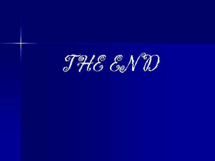 THE END 