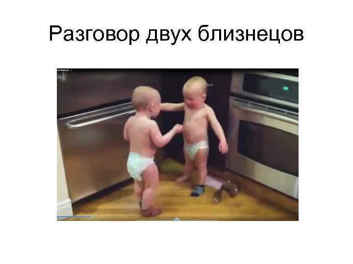 Разговор двух близнецов 