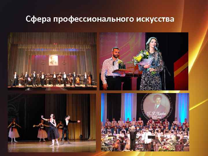 Сфера профессионального искусства 