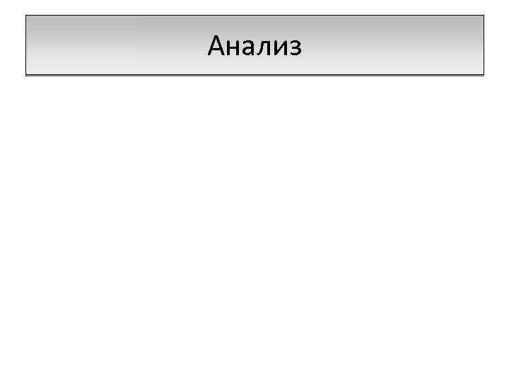 Анализ 