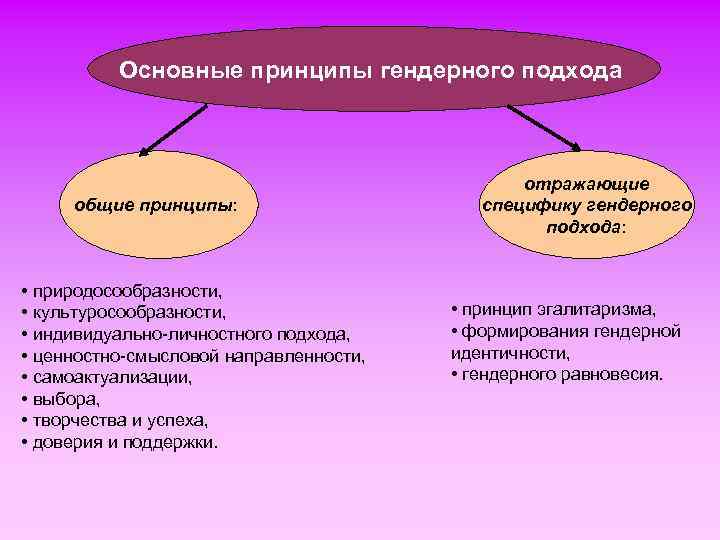 Проект внедрения гендерного подхода в содержание образования