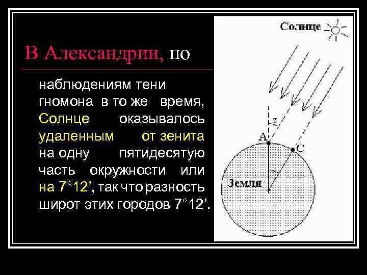 Наблюдать за тенью солнечных часов genshin impact. Запиши в таблицу Результаты наблюдений за длиной тени гномона. Солнце в Зените тени. Человек измеревший по тени диаметр земли. С помощью тени измерил диаметр земли.