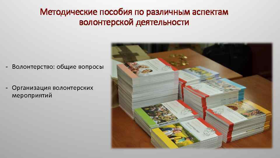 Методические пособия по различным аспектам волонтерской деятельности - Волонтерство: общие вопросы - Организация волонтерских