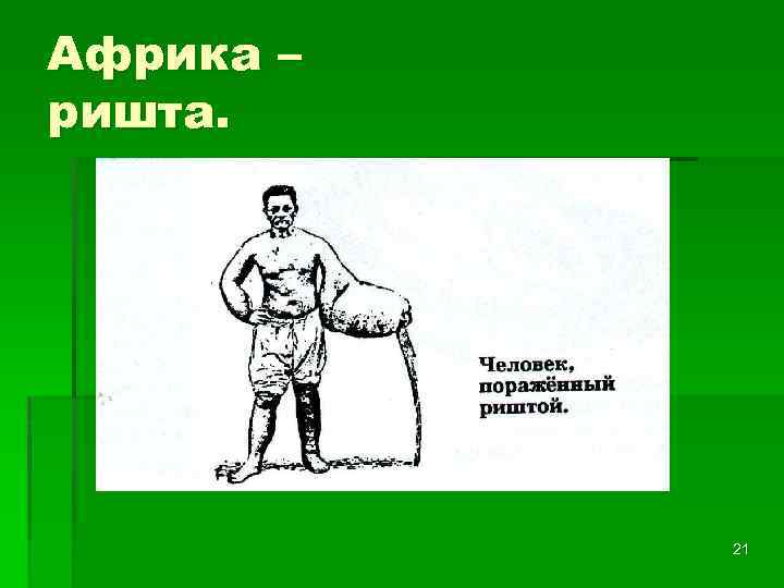 Африка – ришта. 21 