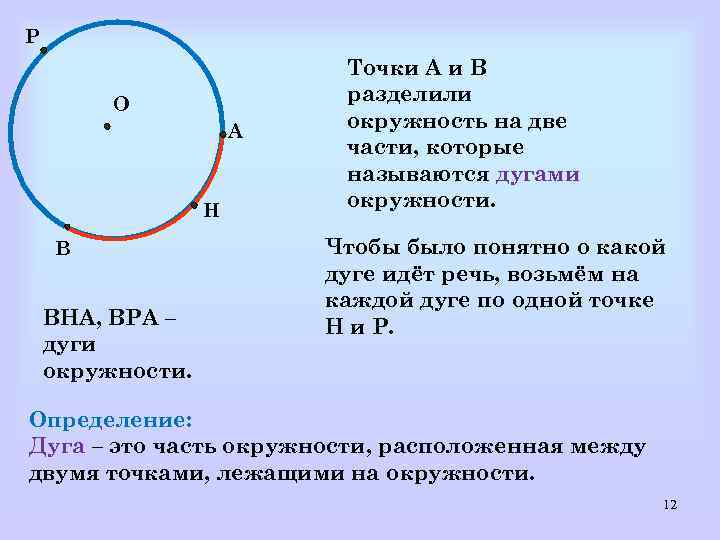 Найти величину дуги окружности