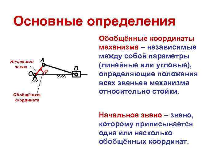 Изучите механизмы. Обобщённая координата механизма это. Что такое обобщенная координата термех. Обобщенные координаты системы. Обобщенные координаты механизма.