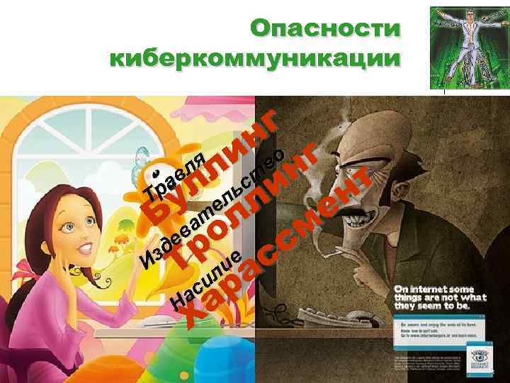 Опасности киберкоммуникации г но г ля ли тв н ав л ьс и т