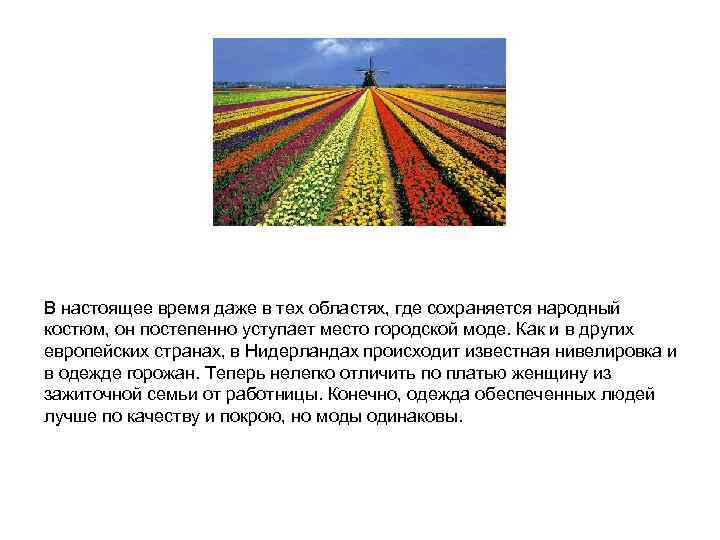 В настоящее время даже в тех областях, где сохраняется народный костюм, он постепенно уступает