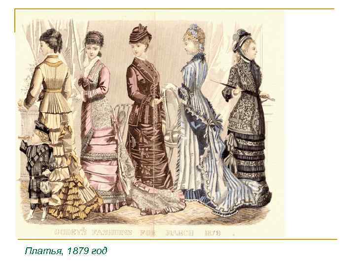 Платья, 1879 год 