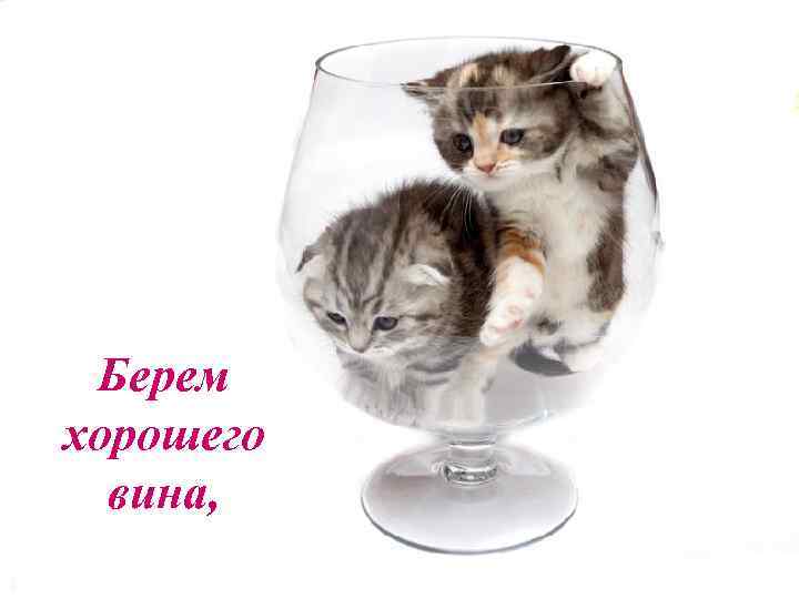 Берем хорошего вина, 