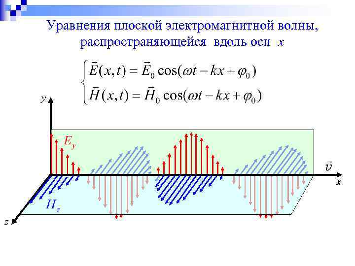 Волны распространяются вдоль резинового шнура