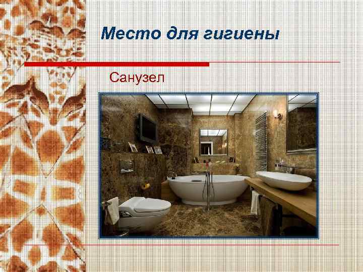 Место для гигиены Санузел 
