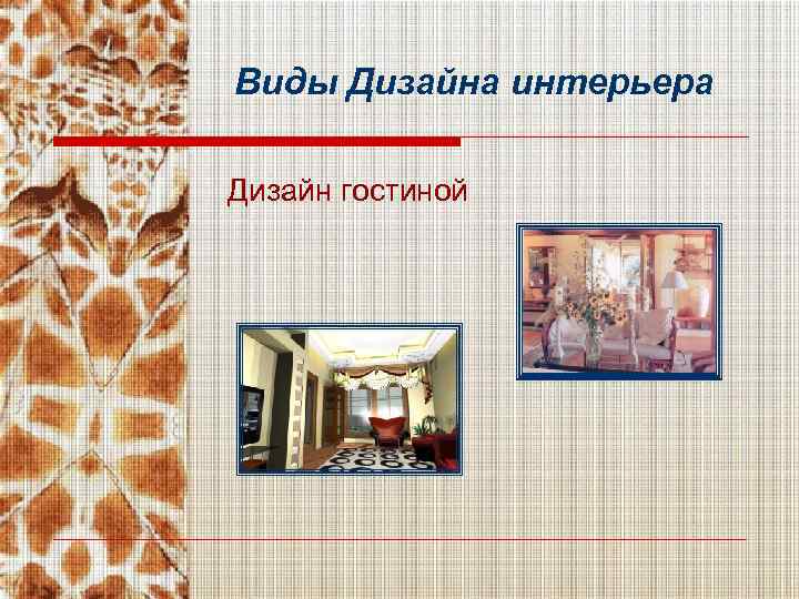 Виды Дизайна интерьера Дизайн гостиной 