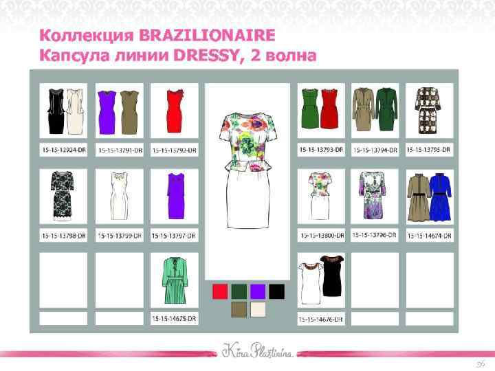 Коллекция BRAZILIONAIRE Капсула линии DRESSY, 2 волна 36 