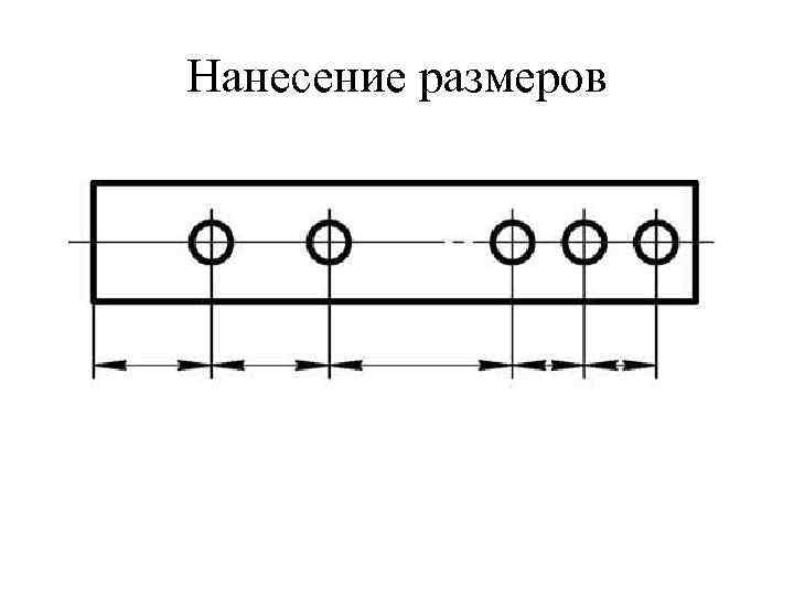 Нанесение размеров 