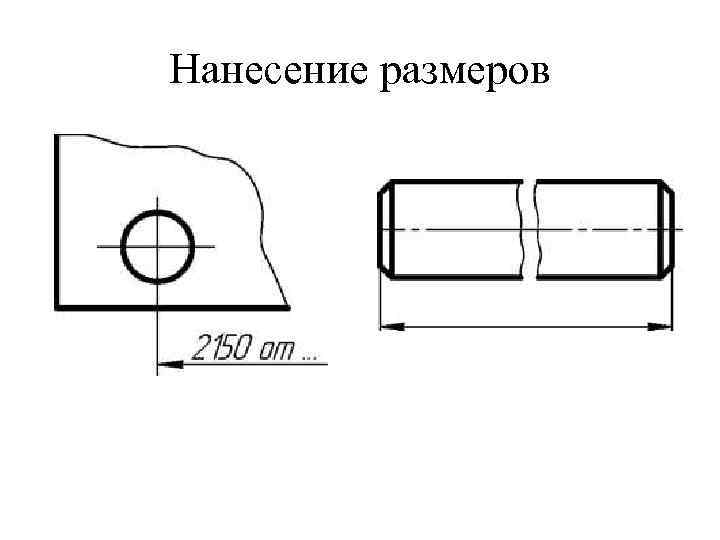 Нанесение размеров 