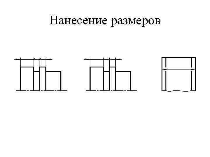 Нанесение размеров 