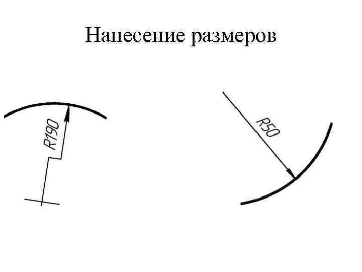 Нанесение размеров 