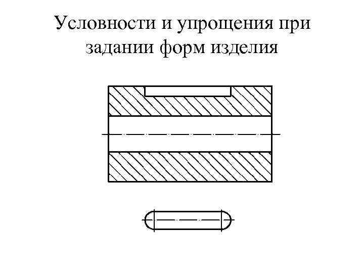 Условности и упрощения при задании форм изделия 