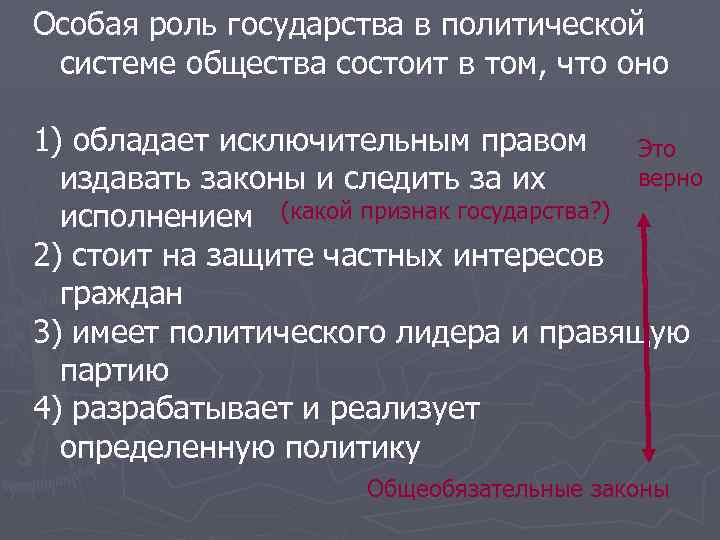 Роль государства в системе общества. Роль государства в политической системе. Особая роль государства в политической системе. Особая роль государства в политической системе общества состоит. Роль государства в политической системе общества в том что оно.