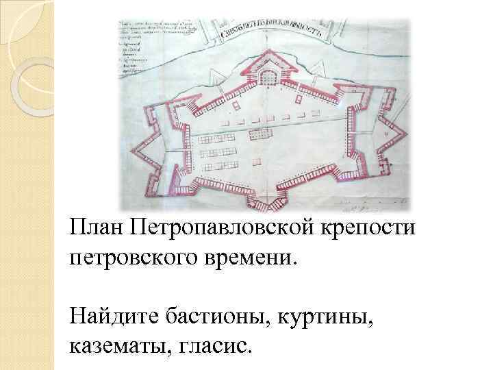 Петропавловская крепость схема