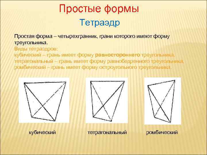 Оси симметрии тетраэдра рисунок