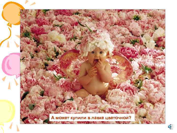 А может купили в лавке цветочной? 