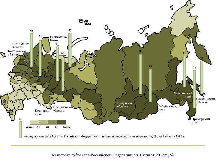 Лесные районы россии карта