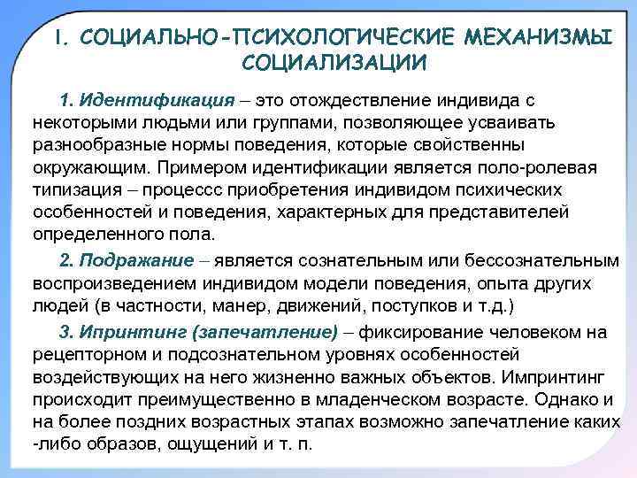 Современные механизмы социализации