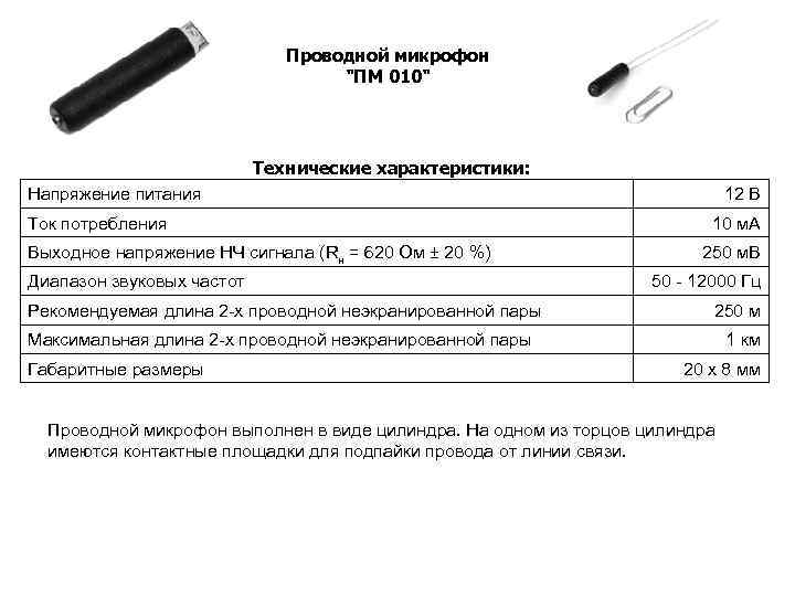 Проводной микрофон 