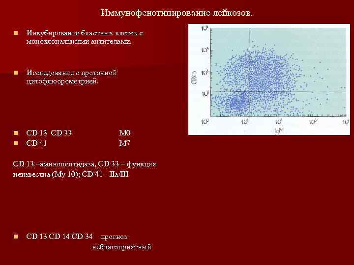 Морфологическая картина и иммунофенотип