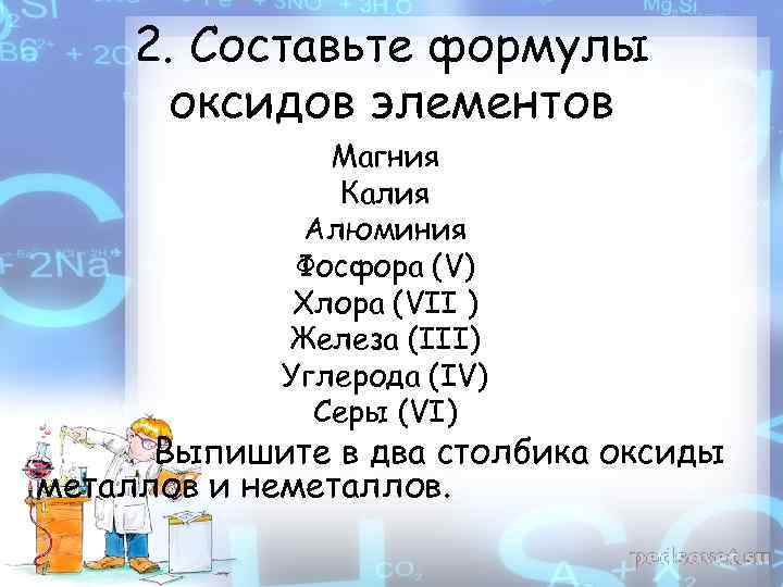 Оксид магния оксид углерода. Составьте формулы оксидов магния. Составить формулу оксида алюминия. Составить формулу оксида алю. Составить формулу оксида калия.