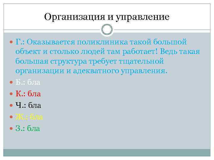 Организация и управление Г. : Оказывается поликлиника такой большой объект и столько людей там