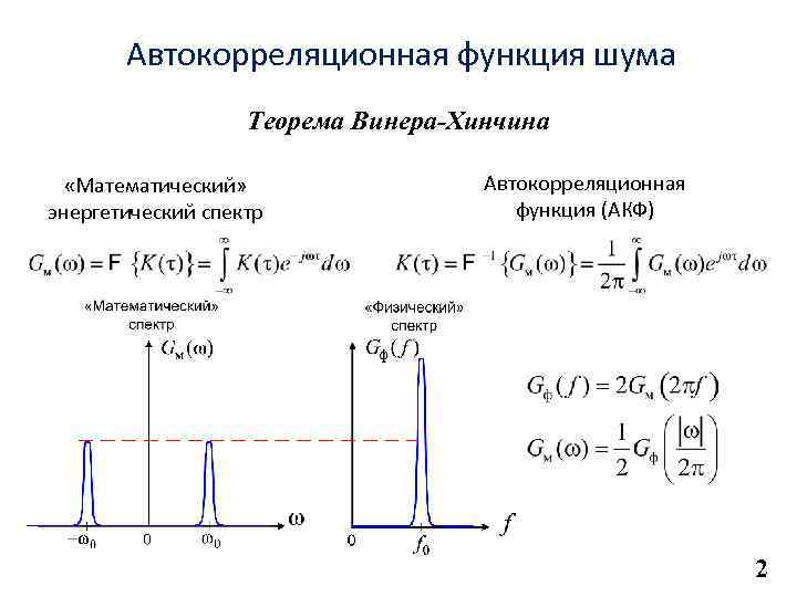 Спектральная функция. Автокорреляционная функция сигнала. Автокорреляционная функция и спектр сигнала. Автокорреляционная функция через спектр сигнала. Энергетический спектр белого шума.