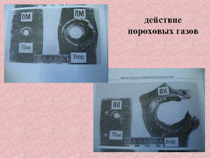 действие пороховых газов 