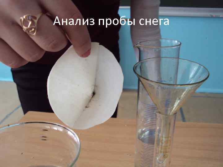 Анализ пробы снега 